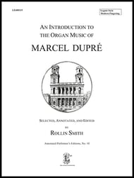 An Introduction to the Organ Music of Marcel Dupre Organ sheet music cover